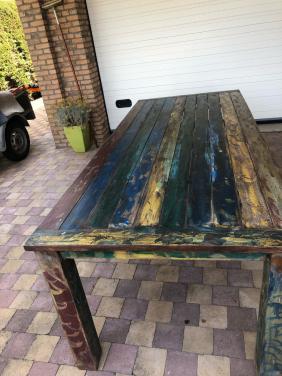 Teakhouten tafel voor buiten of binnen