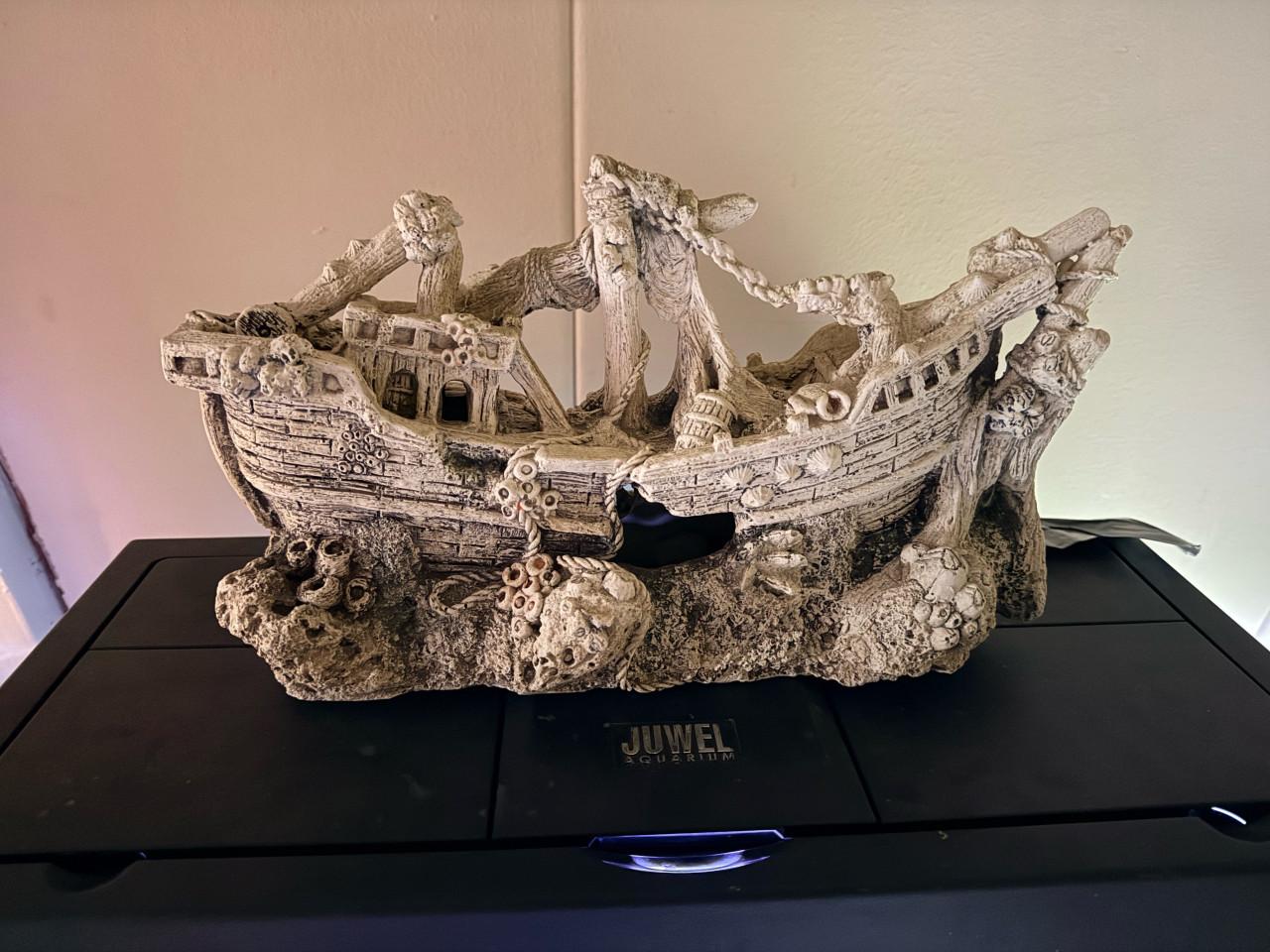 Grote schip voor aquarium