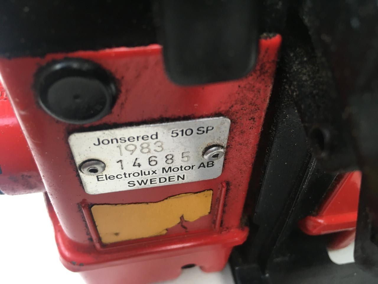 Oldtimer kettingzaag motorzaag jonsereds 510 sp  49cc tweetaktmotor