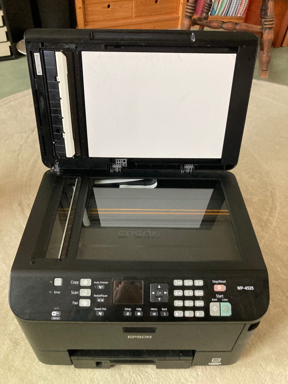 EPSON scanner/printer WP-4535 defect