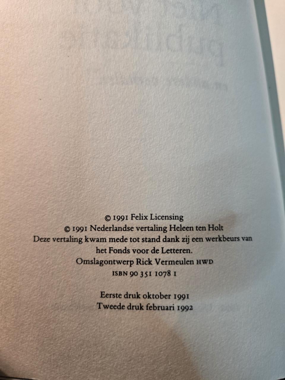 Boek: Niet voor publikatie 2e druk 1992
