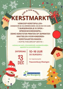 Kerstmarkt za 13 dec bij De Burgerij in Paauwenburg Vlissingen