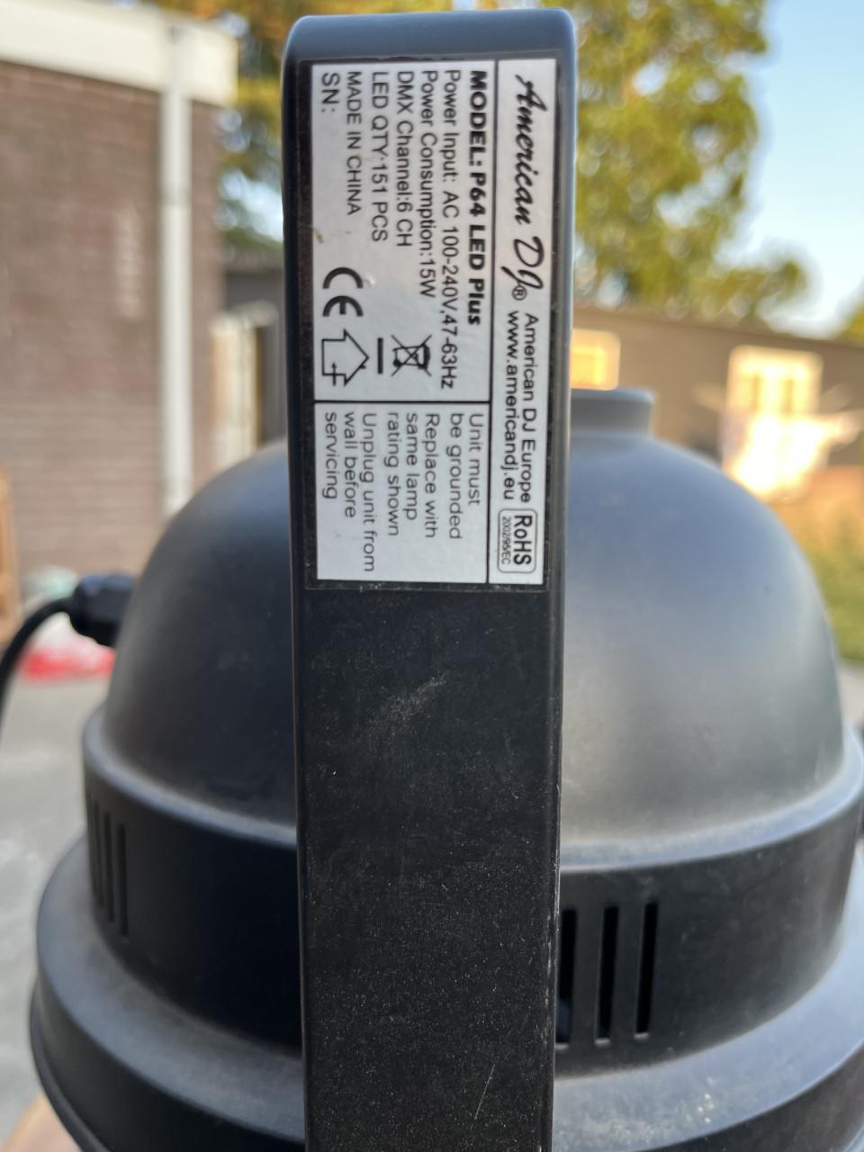 8 stuks ADJ P64 LED Par Spots