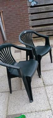 2 GROENE (TUIN)STOELTJES