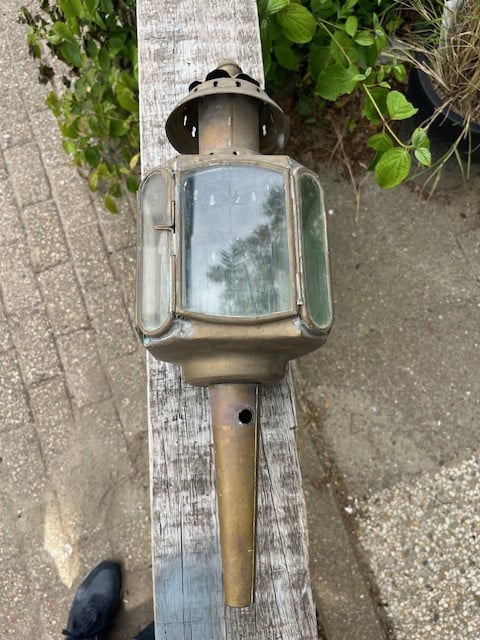 Koetslamp messing