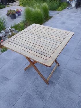 Hardhouten tuin tafel inklapbaar