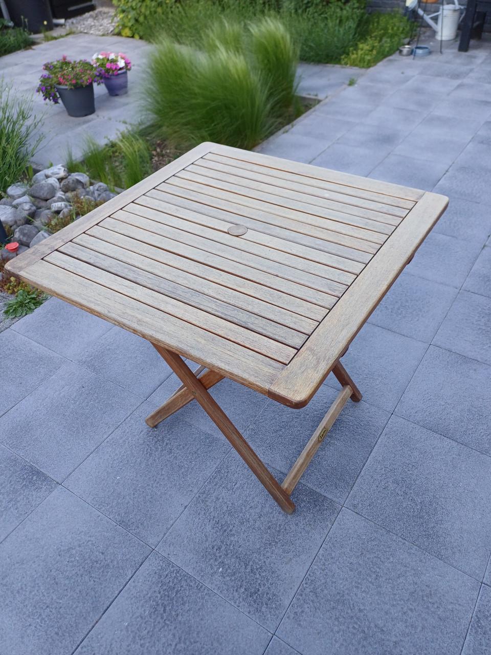 Hardhouten tuin tafel inklapbaar
