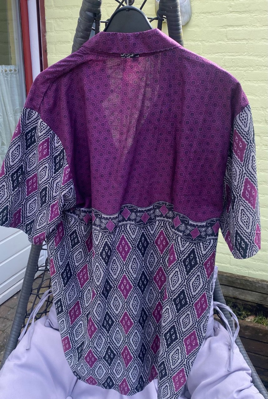 Heren blouse 🩶🖤💜