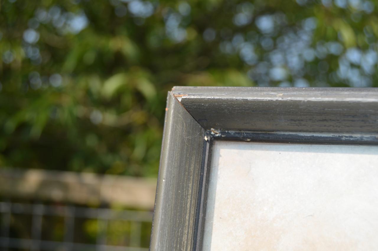 Grote aquarel Fred Slips boerenwoning in een dennenbos