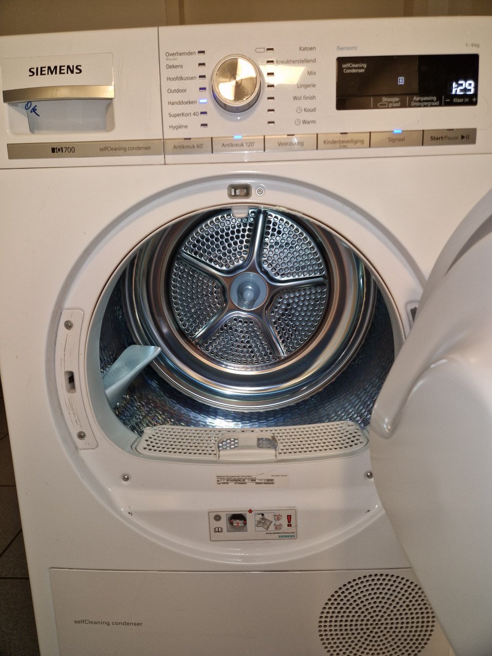 Siemens Condensdroger (warmtepomp) IQ700 serie