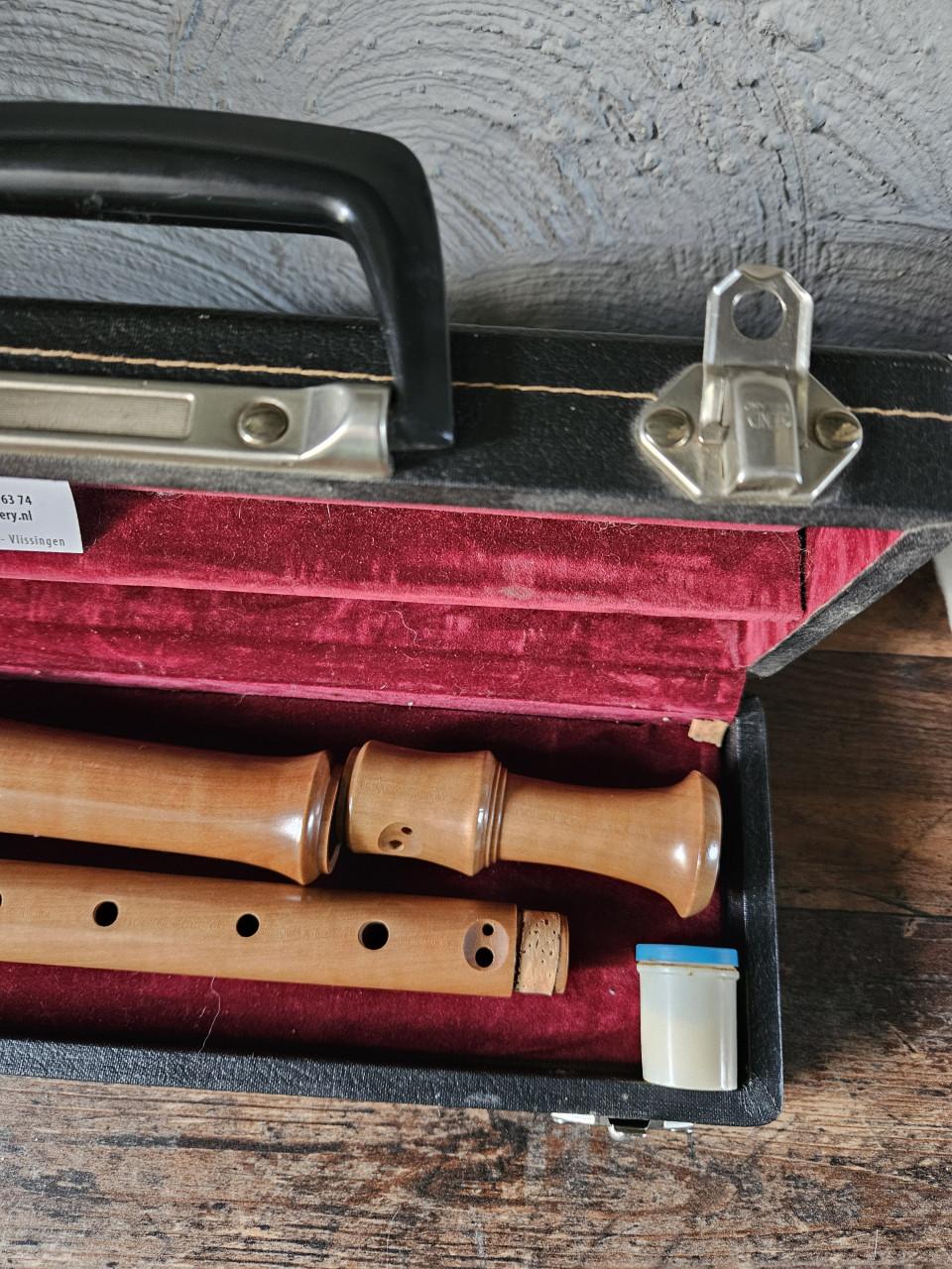 Houten alt blokfluit met koffer - Aura, Made in Germany
