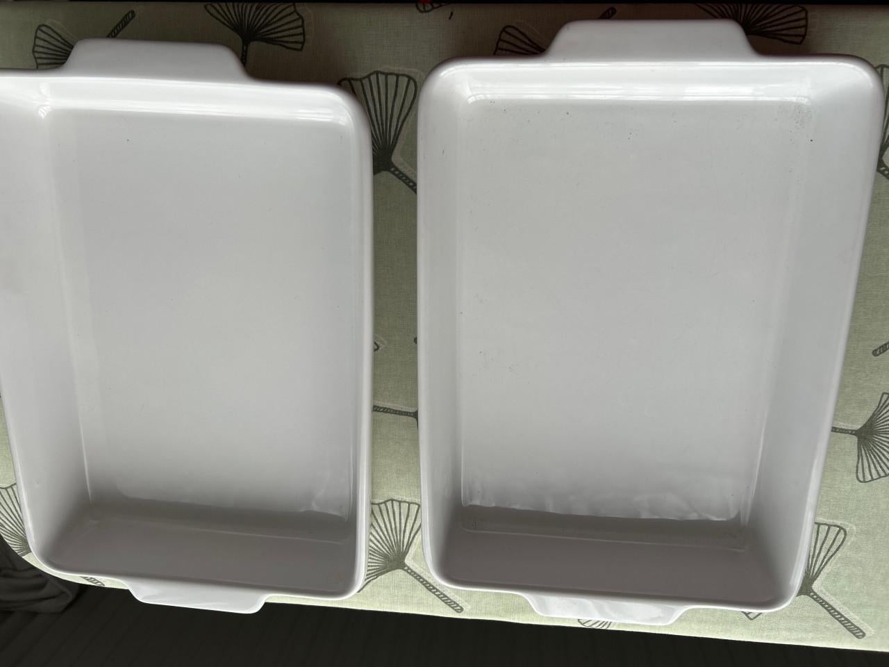 2 identieke ovenschalen