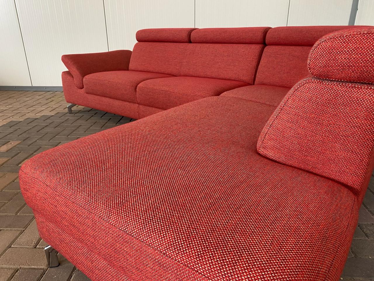 GRATIS LEVERING HEEL NL Mooi Rode Stoffen Hoekbank