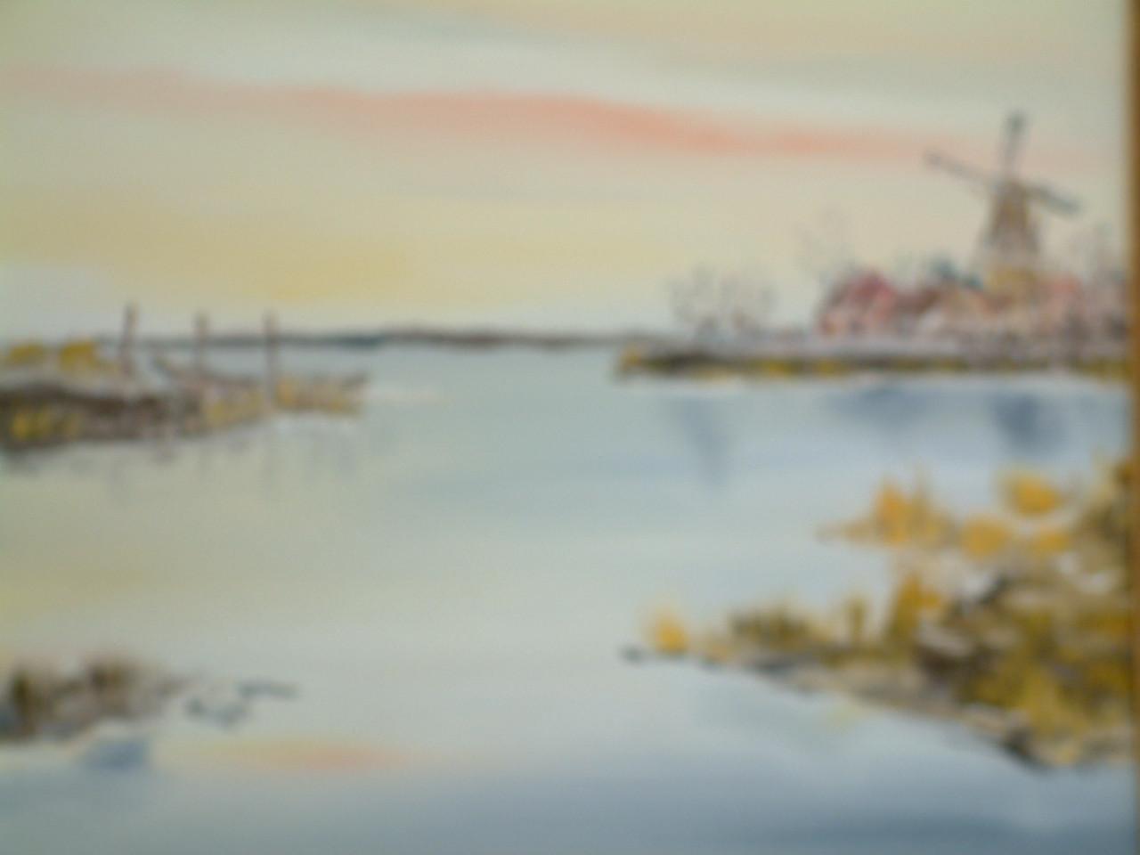 Schilderijen Jac Caljouw Arnemuiden  haven Veere  Vlissingen