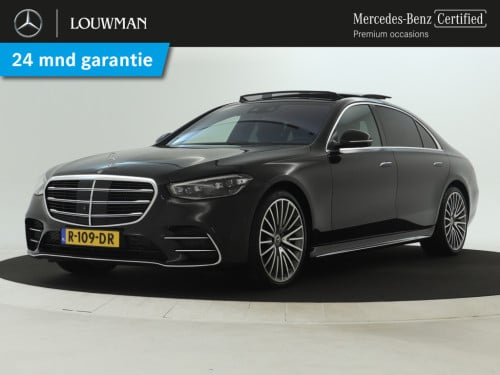 Mercedes-Benz S-klasse 450 4matic lang amg line | dodehoekdetector | panora