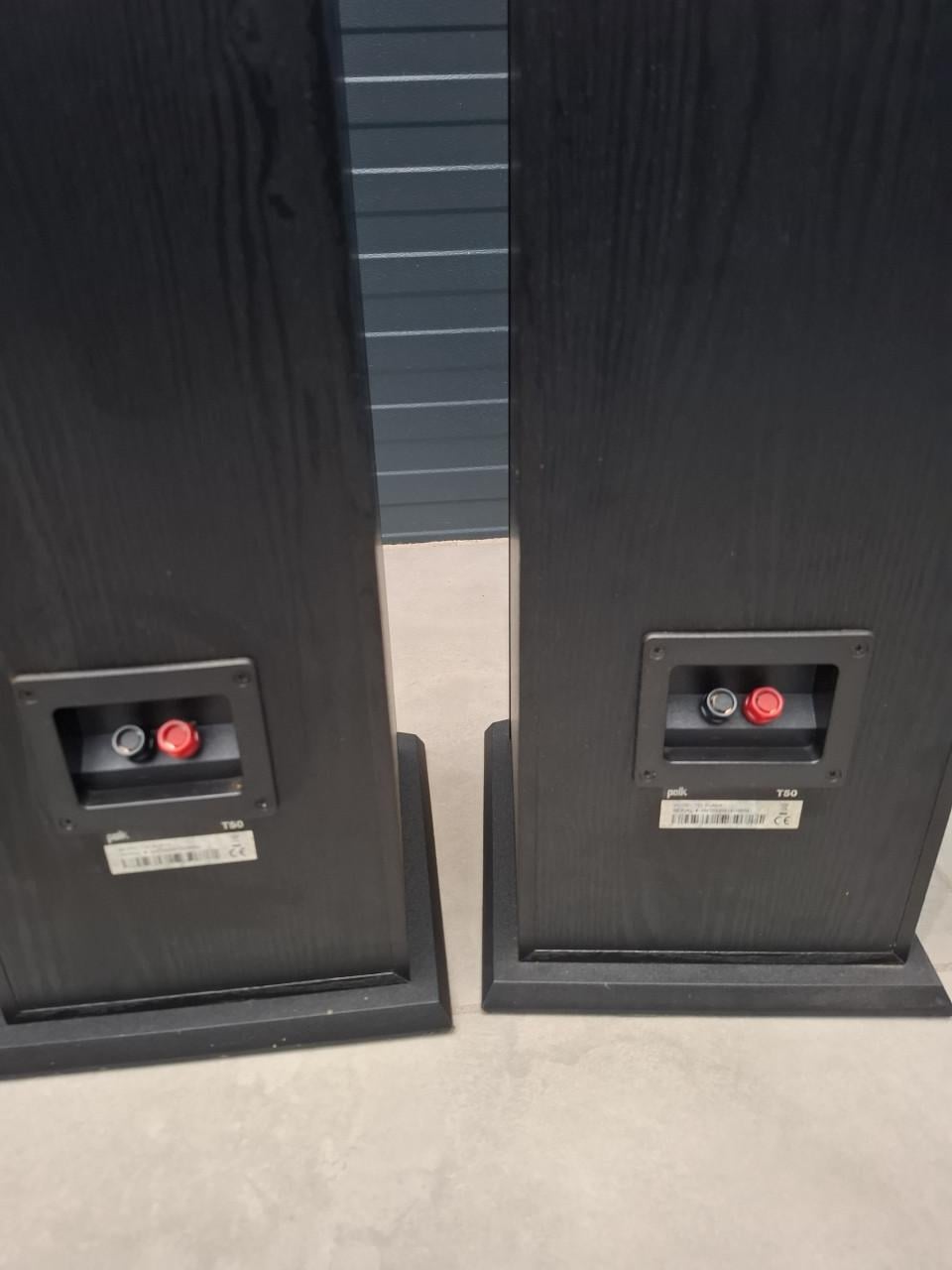 Polk Audio T50 Vloerstaande Luidsprekers - Zwart.