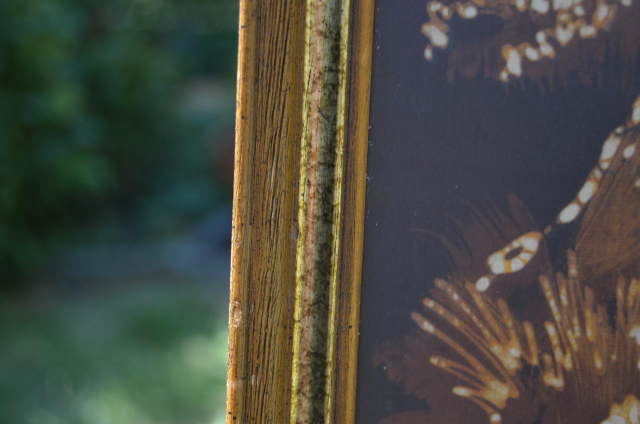 Grote Indonesische batik 'Indonesisch dorp met draagster'.