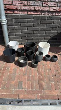 Diverse bloempotten