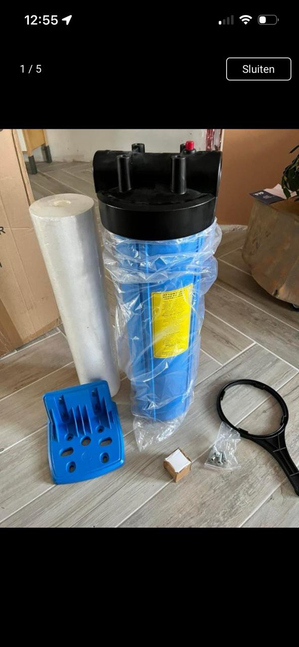 Waterfilter nieuw hoofdaansluiting 20 inch