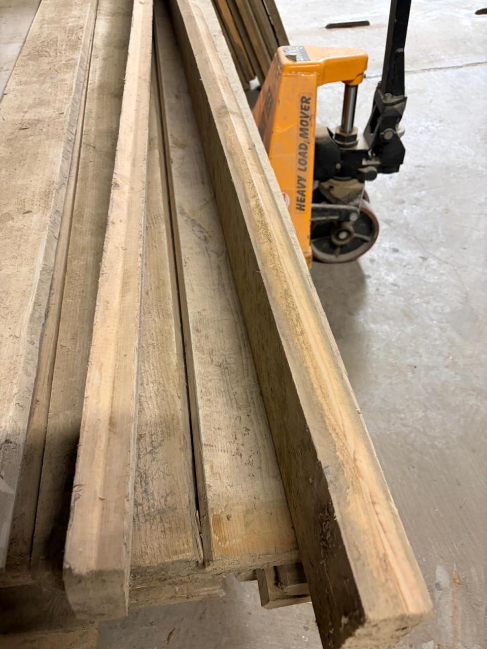 Partij zware planken