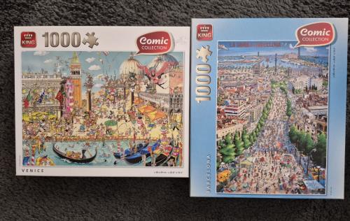 Puzzels King: Comic Collection Venetie en Barcelona