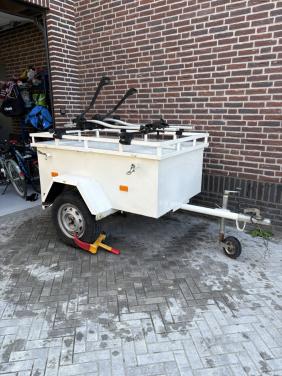 Bagagekar/aanhangwagen afgesloten, grote banden