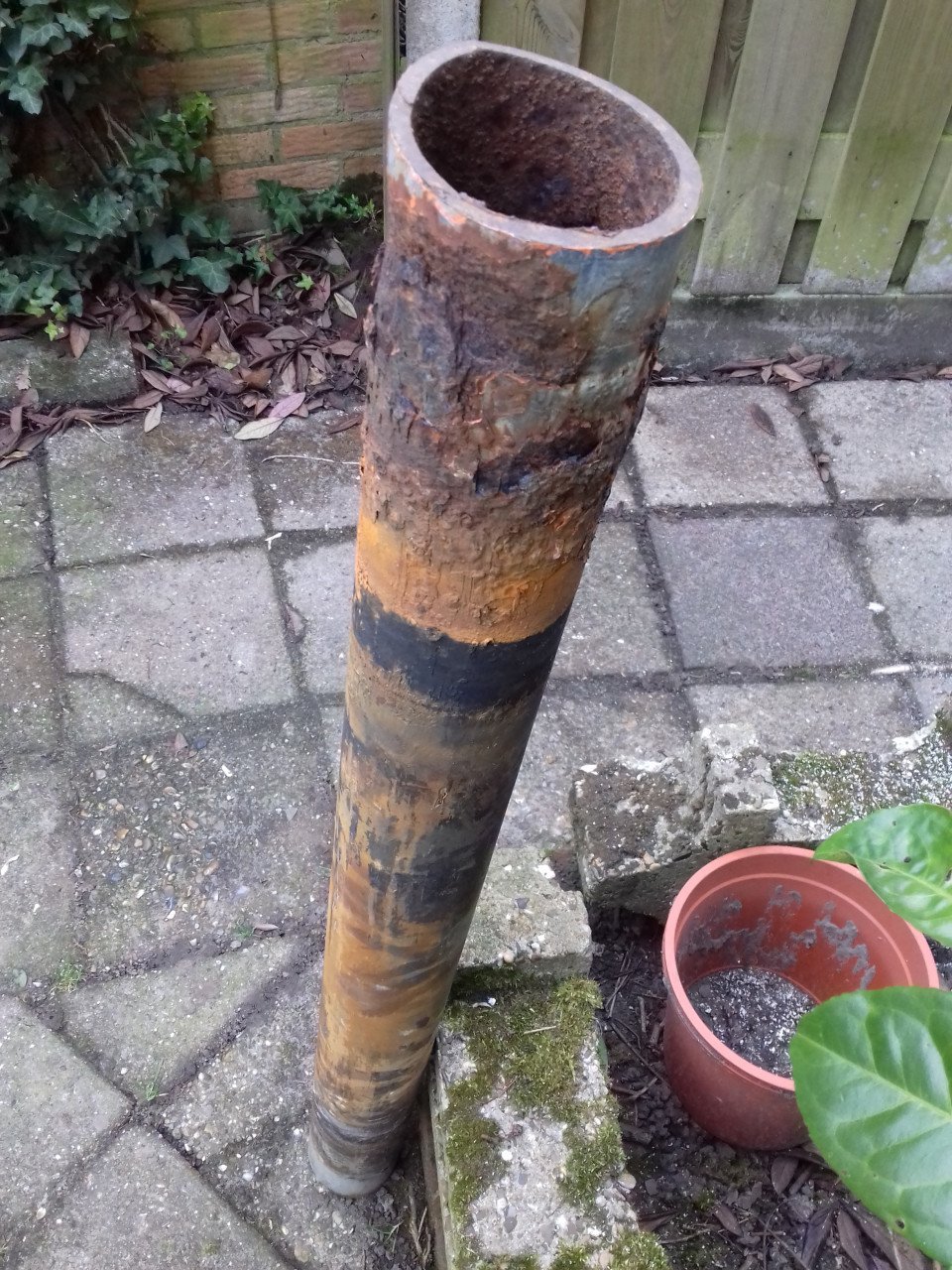 Voet van staal voor mast