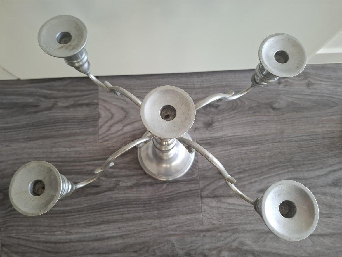 Rivièra Maison l zilveren kandelaar l 50 cm hoog x 42,5 cm breed