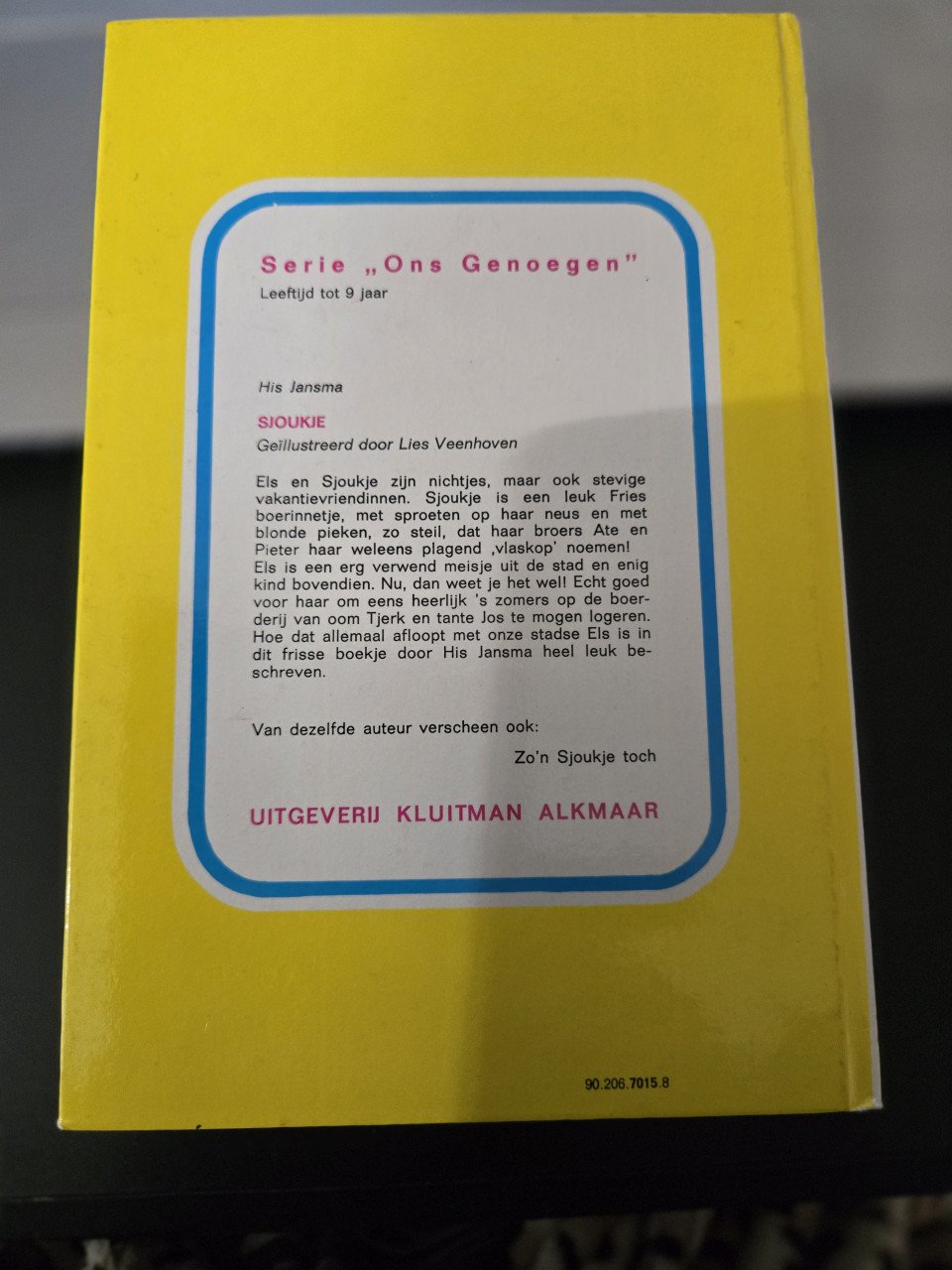 Boek : Sjoukje uit de serie ons genoegen