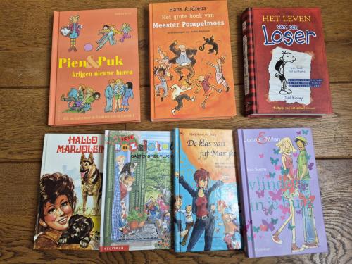 7 stuks nette kinderleesboeken