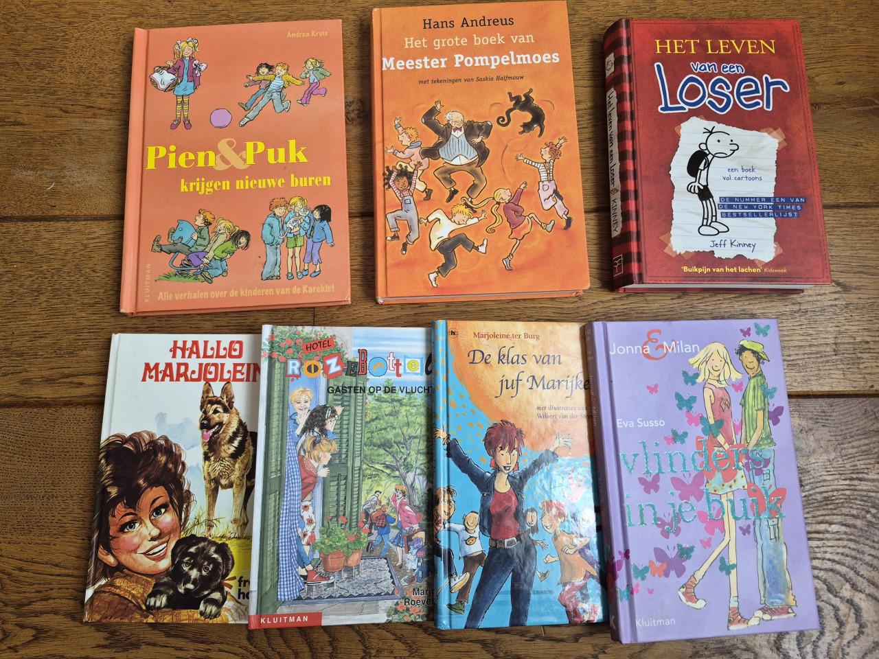 7 stuks nette kinderleesboeken