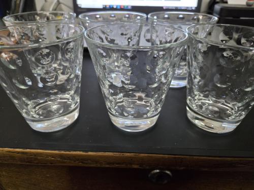 6 stuks bubbel glazen H9 cm Ø8.5 cm Tumbler Leonardo Optic