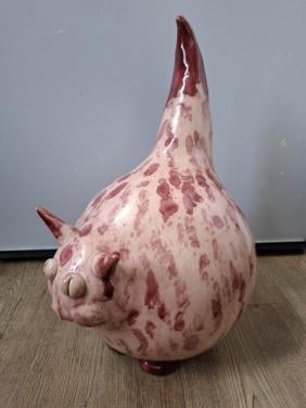 Keramieken beeld rode kater