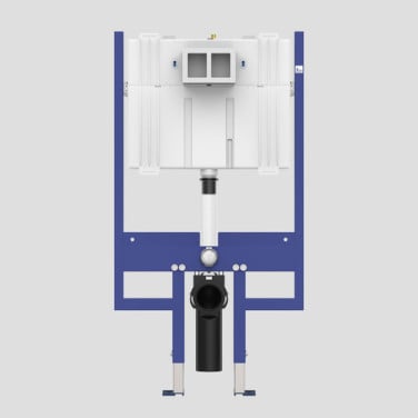 Splinternieuw inbouwreservoir Sanit Ineo 80 + zilverkleurige knop 139,95 eu