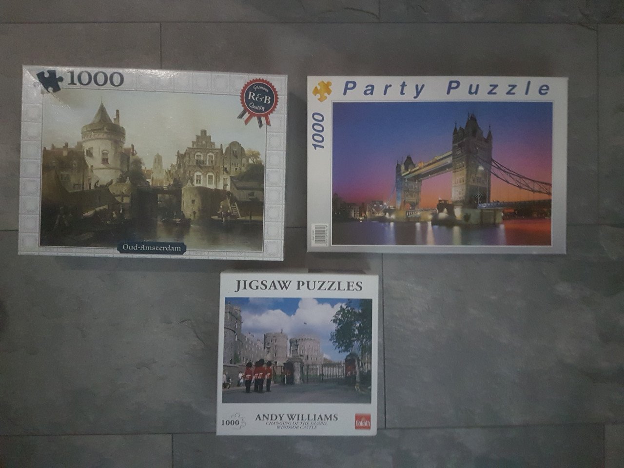 3 puzzels 1000 stukjes