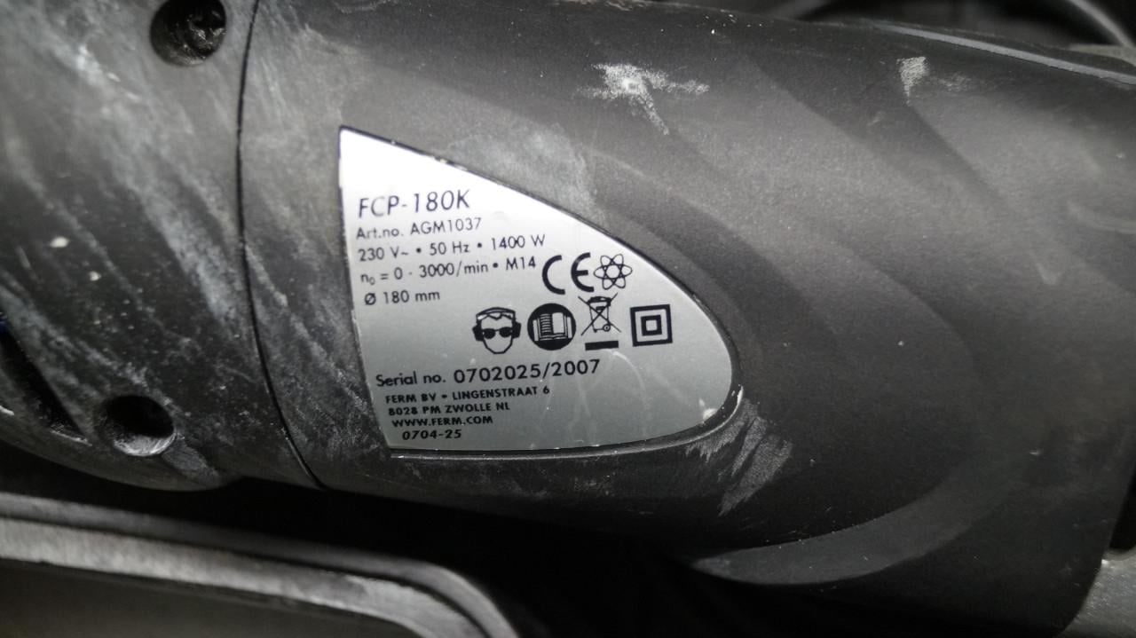 Ferm FCP-180K haakse poetsmachine