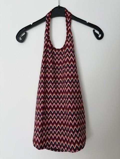 Nieuw | Studio Anneloes haltertop met zigzag print | S