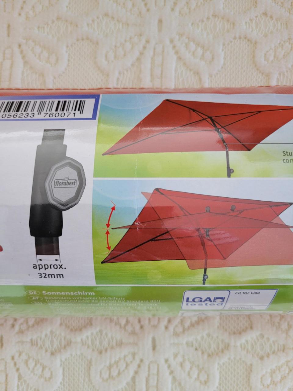 Parasol voor balkon en terras