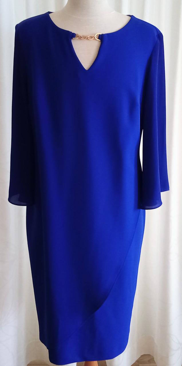 Prachtige koningsblauwe jurk van het bekende merk Joseph Ribkoff.
