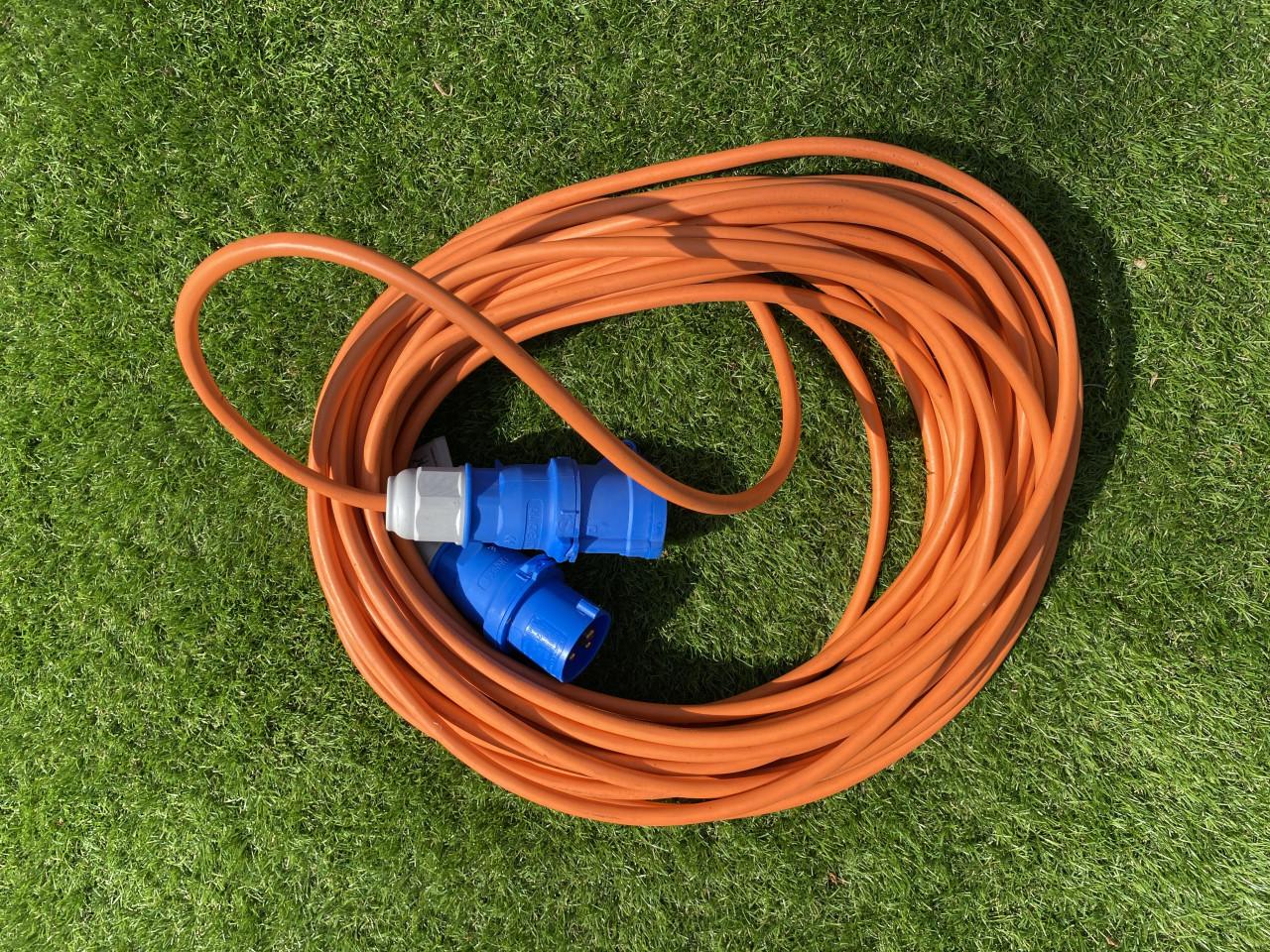 Stroomkabel CEE 3 pins, 25 meter