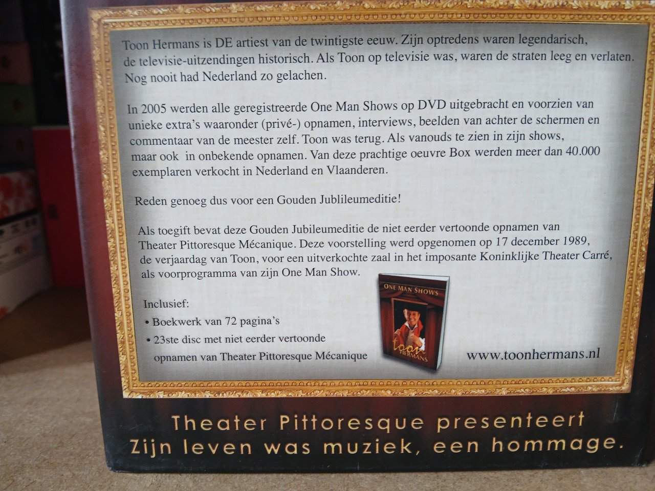 Toon Hermans one man shows gouden jubileumeditie dvd box
