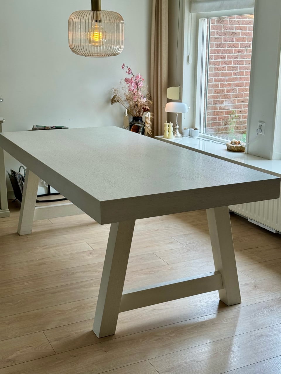 Eettafel wit 220 x 100