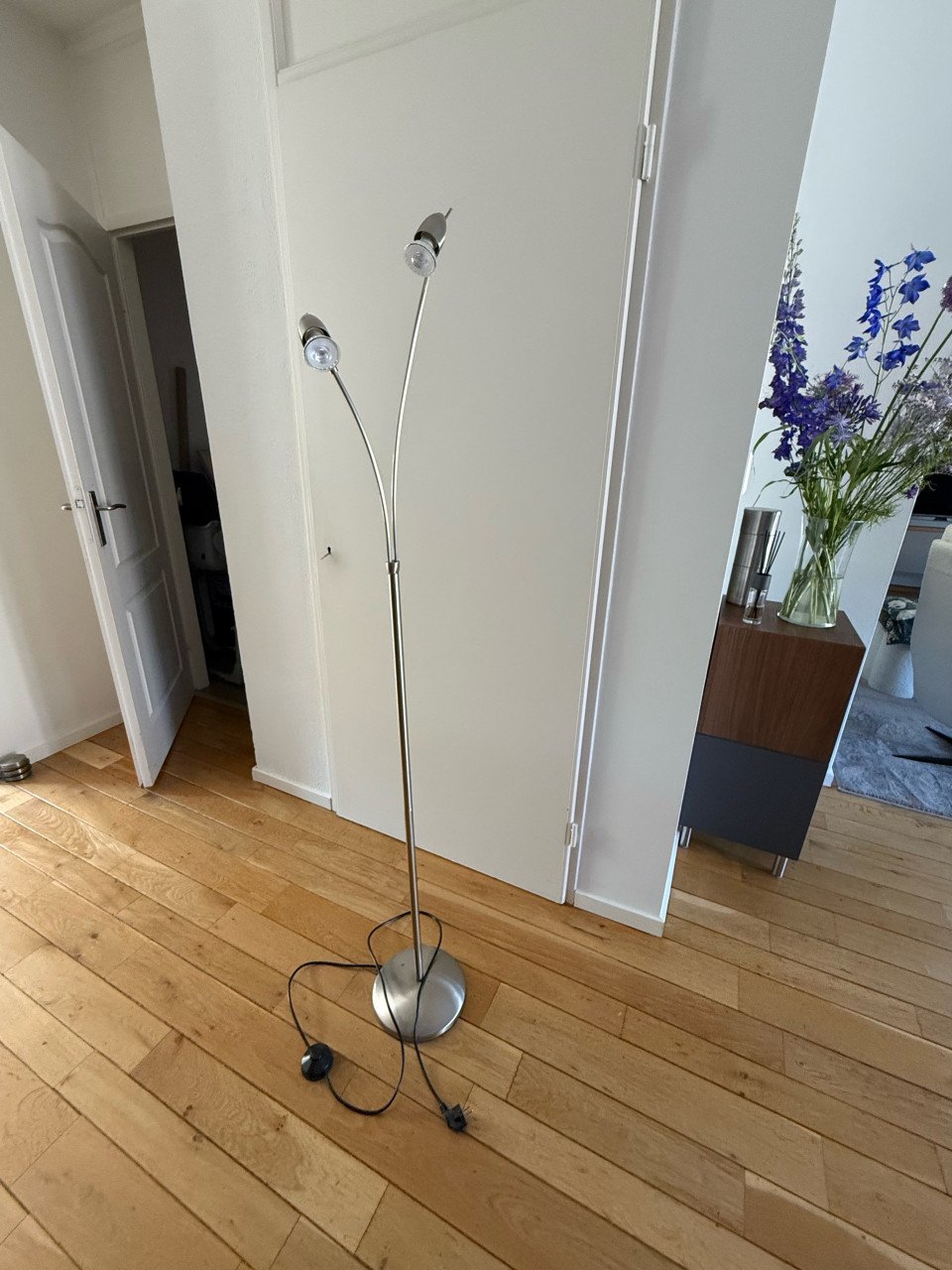 Staande lamp 2 spots (vloerlamp)