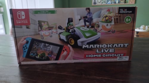 Mario Kart live home circuit, Luigi-set (compleet!)