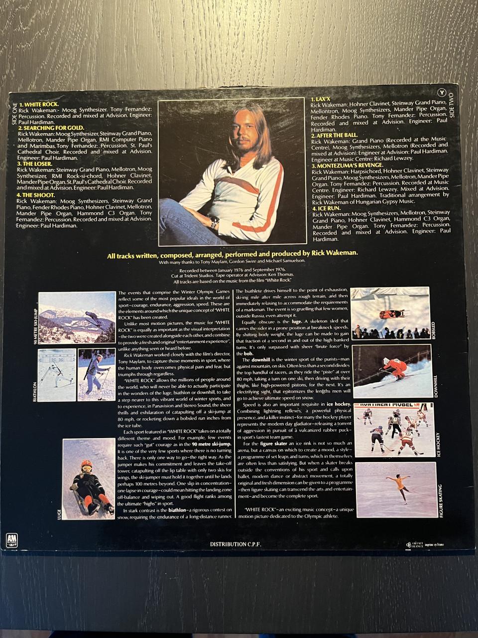 LP Rick Wakeman, titel 'White Rock' (vinyl)