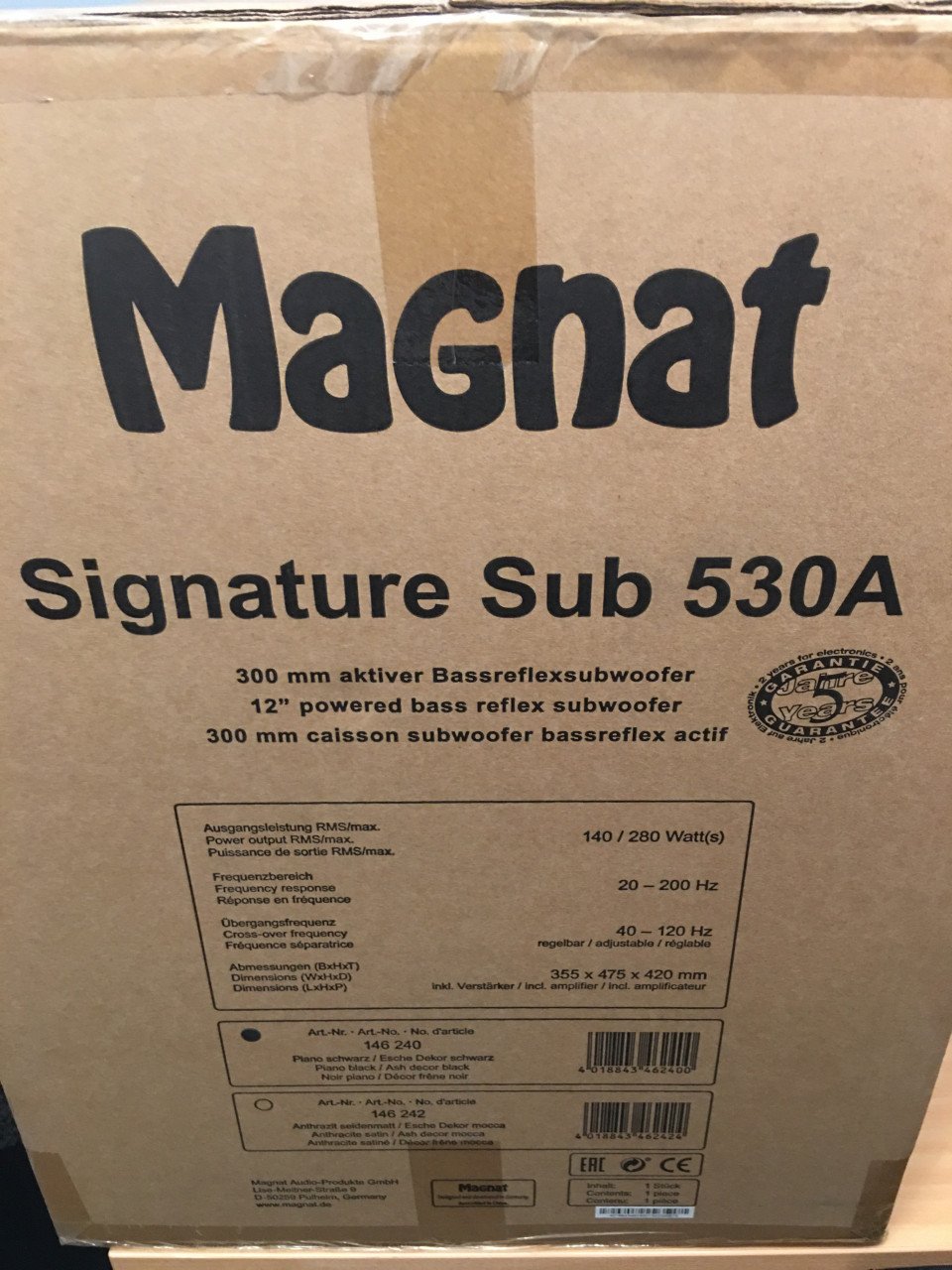 Te Koop Magnat Signature Sub 530A