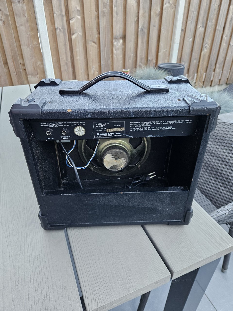 Goed werkende krachtige Aria AG-20 gitaar amplifier/versterker...