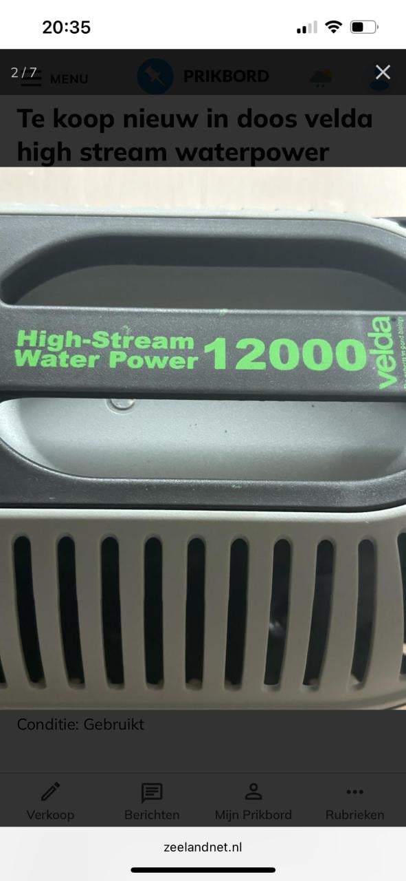 Te koop velda high stream waterpower power 12000 nieuwe pomp in doos