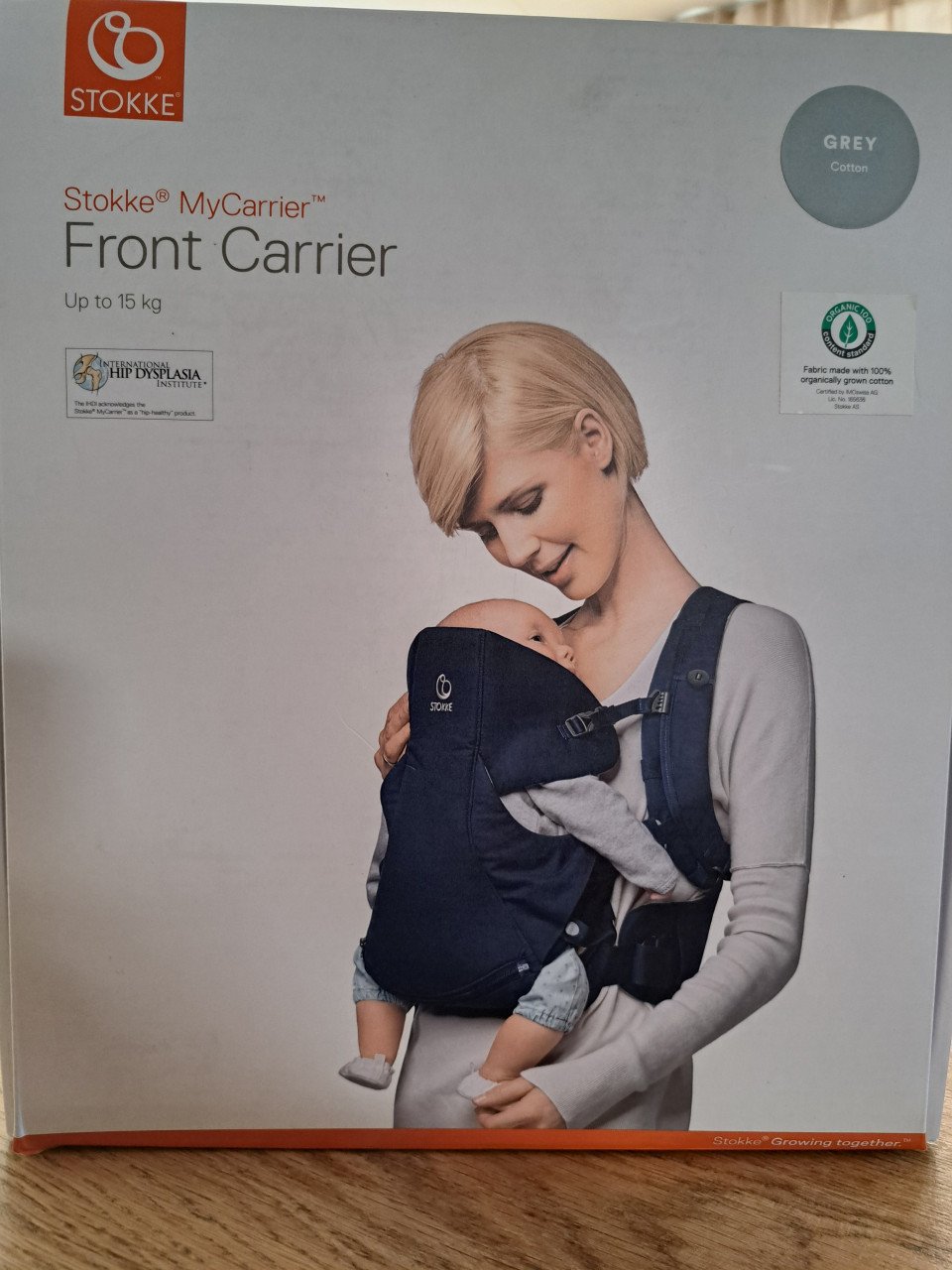 Nieuwe Grijze Stokke draagzak Front carrier