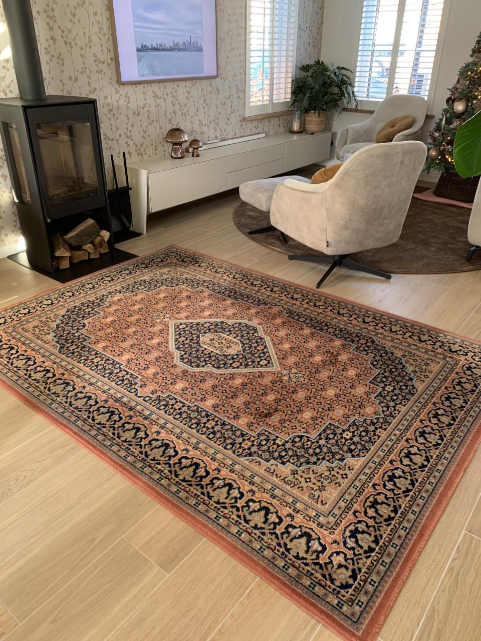 ✨Super Leuk Kleurrijk Vintage Vloerkleed✨Zuiver Scheerwol✨240 bij 170✨